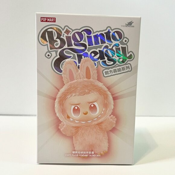 The Monsters Labubu Big into Energy Vinyl Plush Pendant HAPPINESS - Sealed - Picture 2 of 5